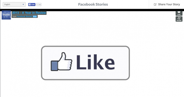 Facebook : A year in review